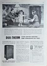 1941 DUO-THERM Oil Heating Appliances Army Navy Air Force Vintage Print ... - $13.06