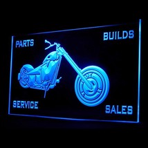 190074B Motorcycle Service Parts Builds Bikes New Styles Electric LED Light Sign - £17.57 GBP