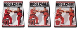 3 DVD SET Doce Pares Multi-System Filipino Martial Arts Eskrima Kali Arnis - $55.00