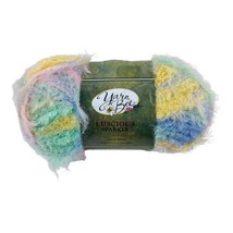 Yarn Bee Luscious Sparkle PARTY MINTS 74 Pastel Rainbow 3 oz 130 yd Discontinued - £5.48 GBP