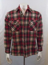 Mel Mat Vintage Men&#39;s Plaid Long Sleeve (Quilted Lined) Button Up Jacke... - £10.89 GBP