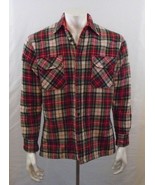  Mel Mat Vintage Men&#39;s Plaid Long Sleeve (Quilted Lined) Button Up Jacke... - £10.89 GBP