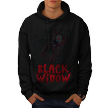 Wellcoda Black Sad Spider Mens Hoodie, Fear Casual Hooded Sweatshirt - £25.79 GBP+
