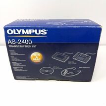 Olympus AS-2400 PC Mac Transcription Kit Footswitch Stereo Headset Dicta... - $59.35