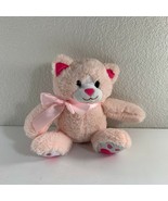 Animal Adventure Cat Plush Pink Kitten Stuffed Animal 8.5&quot; 2019 Kitty - £11.15 GBP