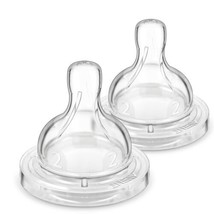 Avent 2-Pack Slow Flow Anti-Colic Bottle Nipples - white, one size - £10.29 GBP