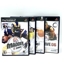PlayStation PS2 Games-Madden NFL 2003, FIFA Soccer 2004 NBA LIVE 05 06, Lot of 4 - £4.68 GBP