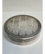 ELGIN AMERICAN (E.A.M.) SILVER PLATED MID CENTURY DESIGN COMPACT NO MONO... - $39.55