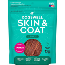 Dogswell Jerky Skin and Coat Grain-Free Salmon 10oz. - £23.70 GBP