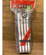 Wellington Re-Web Kit Lawn Chair Webbing 39ft Red,White And Blue Stripe NEW - $232.28 MXN