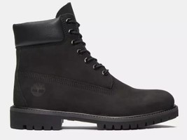 Timberland Men&#39;s Size 10, 6-Inch Waterproof Boot, Black Nubuck, New in Box - £89.69 GBP