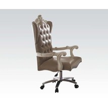 Versailles Executive Office Chair, Vintage Gray Faux Leather - $16,358.92 MXN