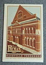 Ryman Auditorium Art Nashville Tennessee 2 X 3 Souvenir Magnet Country Music Nos - £7.74 GBP