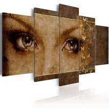 Tiptophomedecor Abstract Canvas Wall Art - Eyes Like Butterflies - Stretched &amp; F - £71.17 GBP+