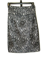 H&amp;M Pencil Skirt Womens Size 2 Black Floral Lace Overlay Party Holiday L... - £7.77 GBP