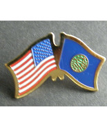 NEBRASKA USA STATE COMBO FLAG LAPEL PIN BADGE 1 INCH - $5.36