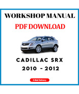 Cadillac SRX 2010 2011 2012 SERVICE REPAIR WORKSHOP MANUAL - £6.09 GBP