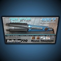 Authentic! Babyliss Titanium 1 1/4 Omni Styler Flat Iron Brush Hair Straightener - $69.99