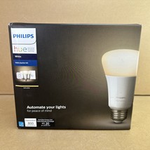 Philips Hue White Bulb Starter Kit [ Bridge + Smart Button + 3x Soft White Bulb] - $72.99