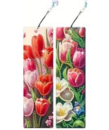 2 Floral Bookmarkers Diamond Jewel Art COMPLETED & SEALED - $3.96