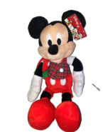 New Disney Mickey Mouse 20&quot; Christmas Plush Toy - $24.99