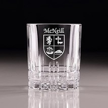 McNeill Irish Coat of Arms Perfect Serve Cut Glass Tumbler - Set of 4 - £62.40 GBP