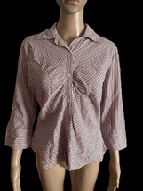 NWT Joe Boxer Shirt Women’s Large Juniors Button-Up Long Sleeve Ladies S... - $13.26