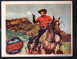 Frontier Outpost 11&quot;x14&quot; Lobby Card Charles Starrett Smiley Burnette Western - £26.16 GBP