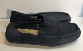 Stout Navy Blue Ugg Hunley Leather Loafers Driving Shoes 1006477 Mens 8 Euc - £29.86 GBP