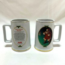 Vintage Coca Cola Christmas Mug 1996 When Friends Drop In Sundblom Print... - $16.06