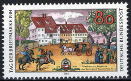 ZAYIX Germany 1428 MNH Architecture Horses Stamp Day 042523SM17 - £1.19 GBP