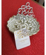 Cynthia Rowley New York Enamel on Metal Flower Heart Tree Ring Jewelry Dish - £11.74 GBP