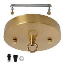 5.9 Inches Brass Ceiling Light Canopy Plate, Metal Canopy Kit For Modern... - $27.99