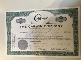 Vintage Stock Certificates, Carwin, B&amp;W, United Artists, Townsend Univer... - £19.46 GBP