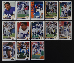 1991 Upper Deck UD Minnesota Vikings Team Set 13 Football Cards Missing 3 Cards - £2.95 GBP
