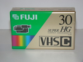 FUJI - VHS-C - SUPER HG - TC-30 Videocassette Tape - £9.37 GBP