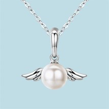 Natural Freshwater Pearl Peandant Simple Exquisite 925 Sterling Silver Jewelry S - £9.59 GBP