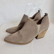 MARC FISHER Dalar Light Brown Suede Slip On Ankle Boots Booties 9 Women ... - $34.64