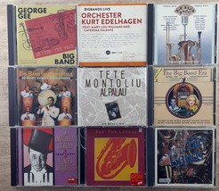 Big Band Jazz CD Lot of 9 Tete Montoliu George Gee Kurt Edelhagen Ellington - $19.79