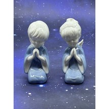 Lefton Porcelain Praying Angels Boy &amp; Girl 4&quot; Figurines Christmas Vintage - £14.69 GBP
