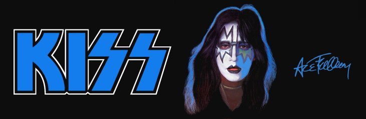 KISS 9 x 3 Inch Ace Frehley Solo Album Glossy Custom Bumper Sticker - $10.50