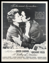 1945 Greer Garson &amp; Gregory Peck in The Valley of Decision Vintage Print Ad - £11.21 GBP