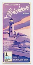 Nova Scotia&#39;s Lighthouse Route Brochure Blue Nose Country Scenic South Shore - £14.24 GBP