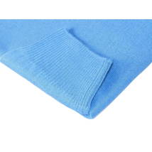 Men PRINCELY Soft Merinos Wool Sweater Knits Lightweight Polo 1011-40 Sky Blue image 4