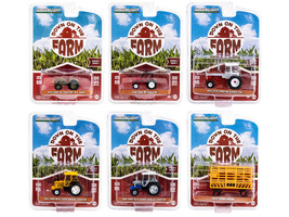 Down on the Farm Series Set of 6 Pcs Release 7 1/64 Diecast Models Greenlight - £49.51 GBP