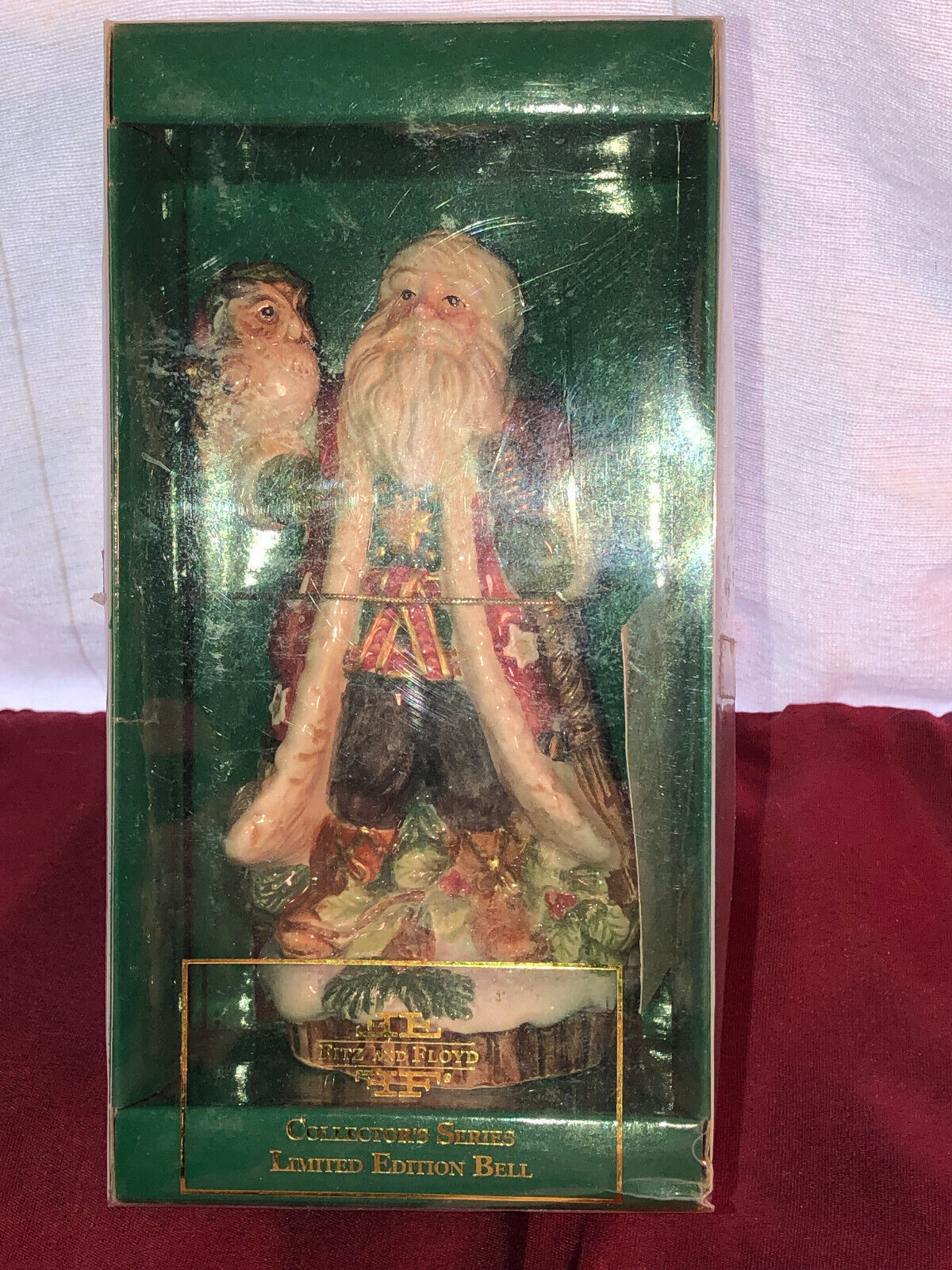 Fitz And Floyd Christmas Lodge Annual Christmas Bell Eighth In Series 6121 Mint - $29.99