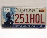 Oklahoma License Plate Native America Archer - Expired 2013 -  251HQL Adair - $7.87