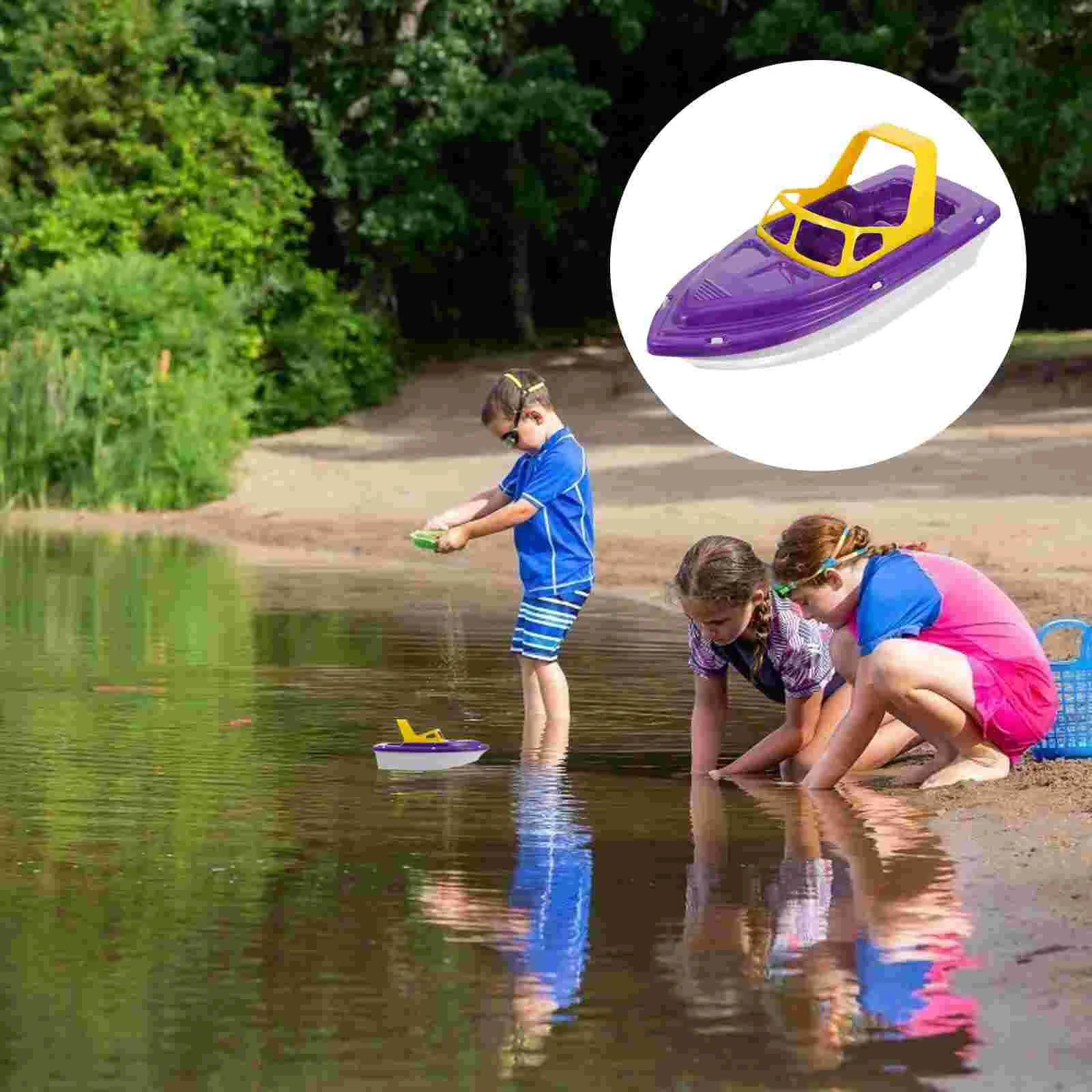 Floating, Aircraft Carrier Fishing Race Pool Bathing Toys for Birthday Gift - £11.32 GBP