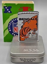 VINTAGE 1997 Cincinnati BENGALS Chrome Zippo Lighter #459 - NEW in PACKAGE  - $46.74
