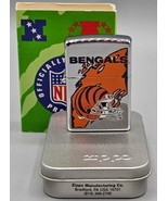 VINTAGE 1997 Cincinnati BENGALS Chrome Zippo Lighter #459 - NEW in PACKAGE  - £36.75 GBP